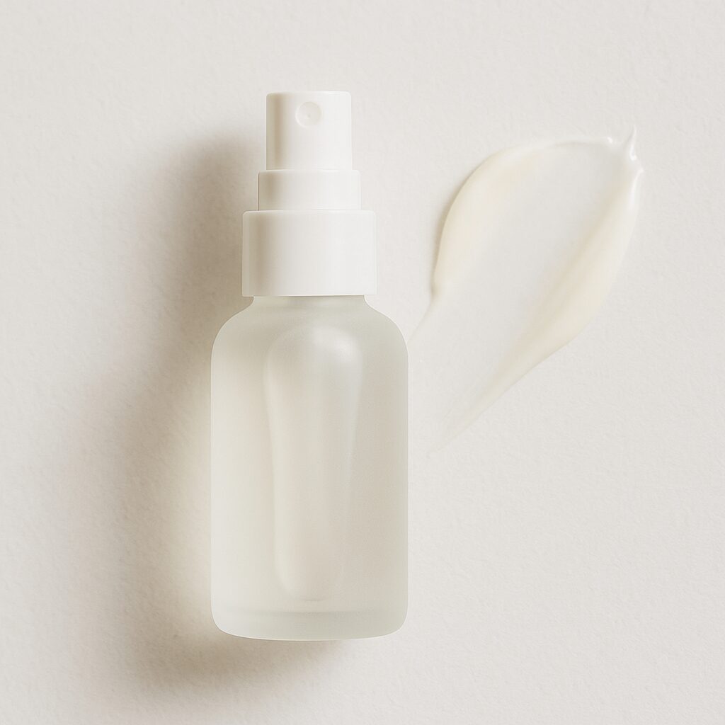 頬の軽いヒリつきを気にする女性