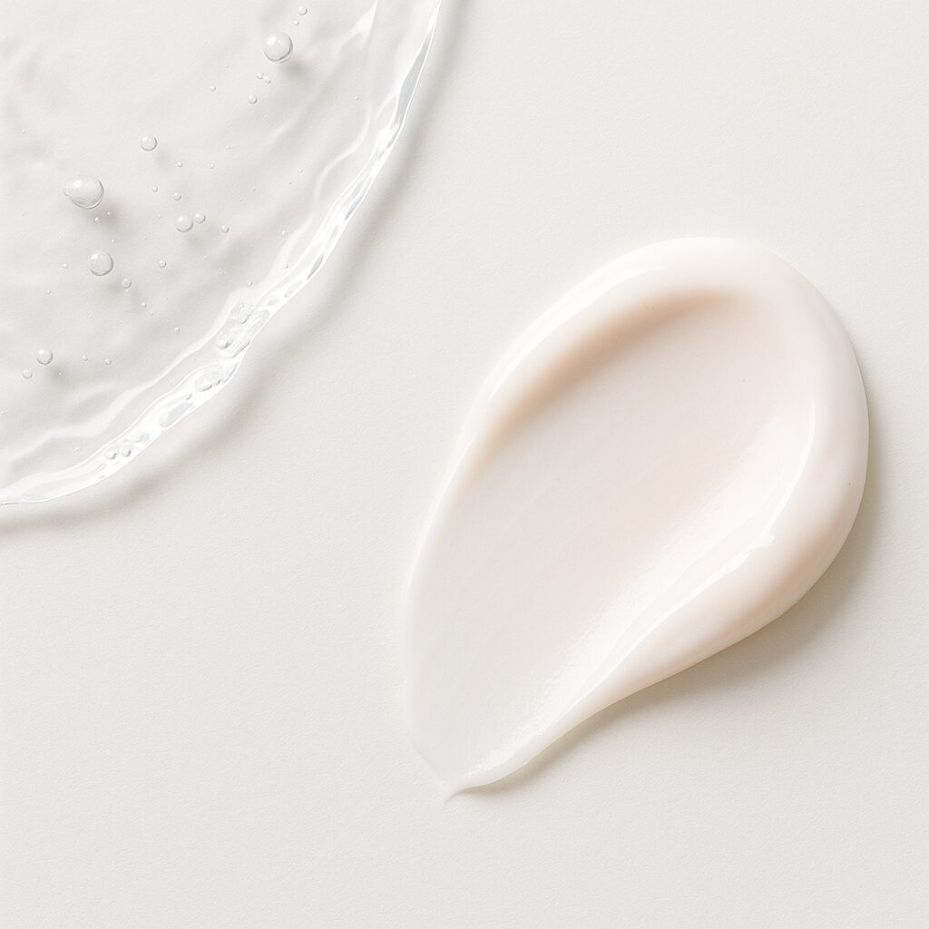 頬にうっすら赤みが出ている女性の肌