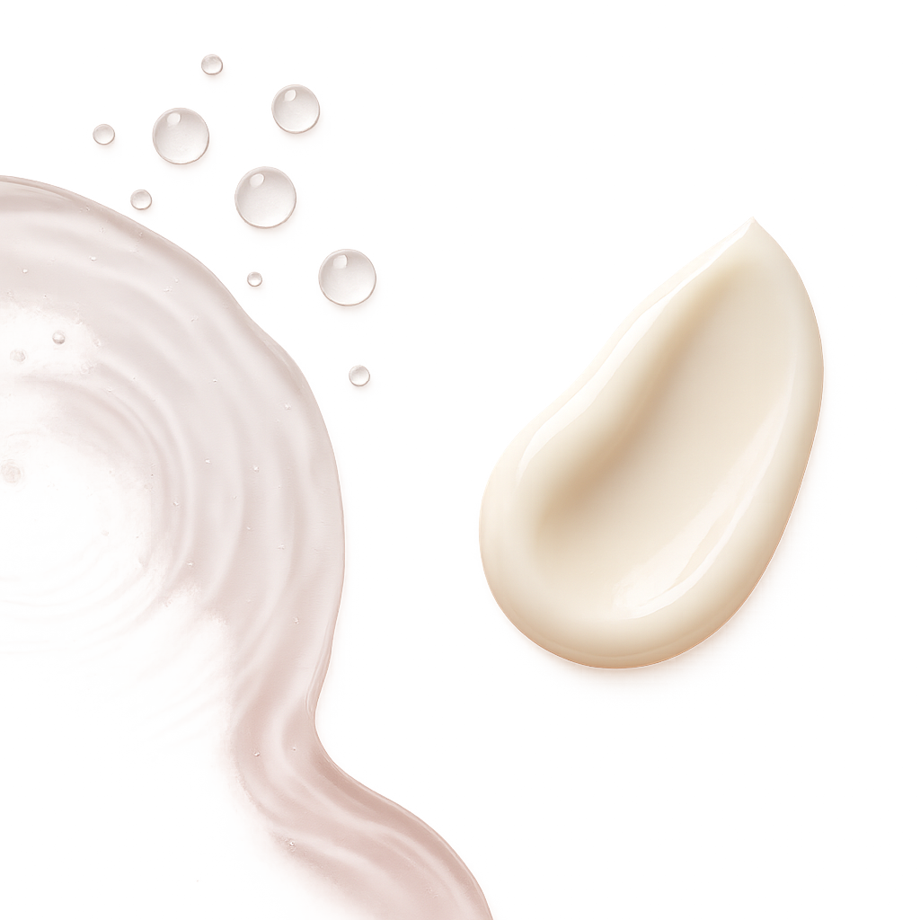 軽い赤みとかゆみが出た頬を気にする女性の横顔