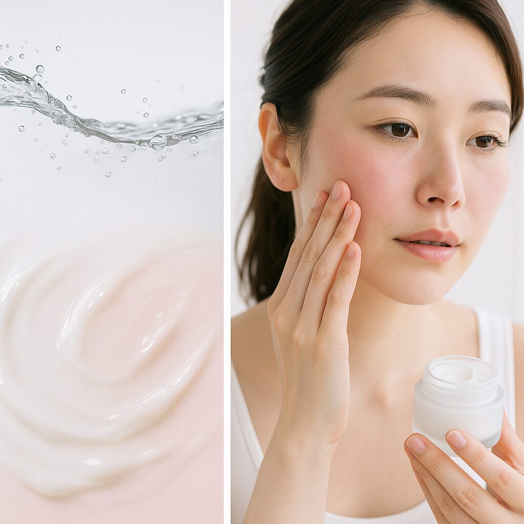 赤くほてった頬の状態を気にしている女性